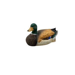 Vintage 1980s Homco Bisque Multicolor Duck Figurine